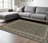 8' X 11' Navy Blue Green Red Ivory And Yellow Oriental Power Loom Stain Resistant Area Rug