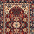 8' X 11' Red Blue Orange And Beige Oriental Power Loom Stain Resistant Area Rug With Fringe