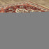 8' X 11' Red And Ivory Oriental Area Rug With Fringe