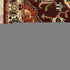 8' X 11' Red And Ivory Oriental Area Rug With Fringe