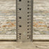 8' X 11' Ivory Oriental Power Loom Stain Resistant Area Rug With Fringe