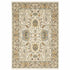 8' X 11' Ivory Oriental Power Loom Stain Resistant Area Rug With Fringe