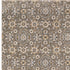 8' X 11' Gray Floral Power Loom Area Rug With Fringe