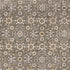 8' X 11' Gray Floral Power Loom Area Rug With Fringe