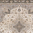 8' X 11' Ivory And Blue Oriental Area Rug With Fringe