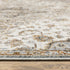 8' X 11' Ivory And Blue Oriental Area Rug With Fringe