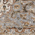8' X 11' Ivory And Blue Oriental Area Rug With Fringe