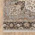 8' X 11' Ivory And Blue Oriental Area Rug With Fringe