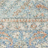 8' Blue And Red Oriental Hand Loomed Distressed Runner Rug With Fringe