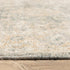 8' Gray And Beige Oriental Hand Loomed Distressed Runner Rug With Fringe