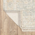 8' Gray And Beige Oriental Hand Loomed Distressed Runner Rug With Fringe
