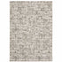 8' X 11' Ivory And Gray Abstract Area Rug
