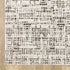 8' X 11' Ivory And Gray Abstract Area Rug