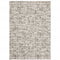 8' X 11' Ivory And Gray Abstract Area Rug