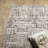 8' X 11' Ivory And Gray Abstract Area Rug