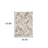 8' X 11' Ivory And Gray Abstract Area Rug