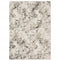 8' X 11' Ivory And Gray Abstract Area Rug