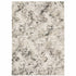 8' X 11' Ivory And Gray Abstract Area Rug