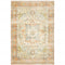 8' X 10' Orange And Blue Abstract Distressed Area Rug