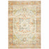 8' X 10' Orange And Blue Abstract Distressed Area Rug