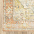 8' X 10' Orange And Blue Abstract Distressed Area Rug