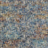 8' X 10' Blue Teal Gold Rust And Beige Abstract Power Loom Stain Resistant Area Rug