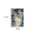8' X 10' Blue And Beige Abstract Area Rug