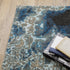 8' X 10' Blue And Beige Abstract Area Rug