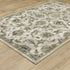 7' X 9' Beige And Gold Oriental Distressed Area Rug