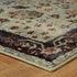 8' Red And Ivory Oriental Runner Rug