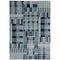 9' X 12' Blue Geometric Power Loom Area Rug