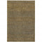 9' X 12' Green Geometric Power Loom Area Rug