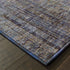 8' Blue And Ivory Runner Rug
