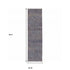 8' Blue And Ivory Runner Rug