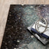 8' Purple And Ivory Abstract Runner Rug