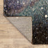 8' Purple And Ivory Abstract Runner Rug