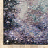 8' Purple And Ivory Abstract Runner Rug