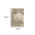 8' X 11' Gray and Ivory Abstract Power Loom Area Rug