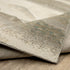 8' Blue And Gray Abstract Runner Rug