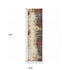 8' Blue And Beige Abstract Runner Rug