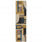 8' Blue And Beige Geometric Runner Rug