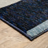 8' Blue And Ivory Geometric Runner Rug