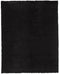 5' X 8' Black Shag Tufted Handmade Area Rug