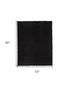5' X 8' Black Shag Tufted Handmade Area Rug