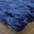 8' X 10' Blue and Black Shag Hand Tufted Area Rug