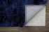 8' X 10' Blue and Black Shag Hand Tufted Area Rug