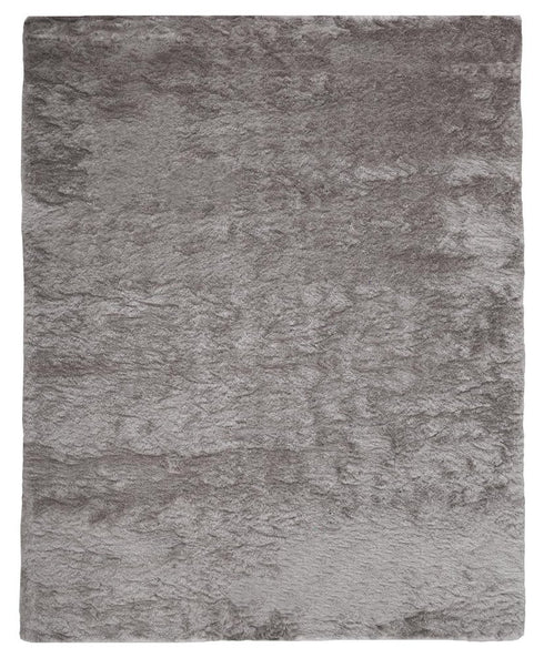 8' X 10' Gray Shag Hand Tufted Area Rug