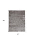 8' X 10' Gray Shag Hand Tufted Area Rug