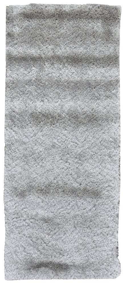 8' X 10' Gray Shag Hand Tufted Area Rug