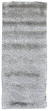 8' X 10' Gray Shag Hand Tufted Area Rug